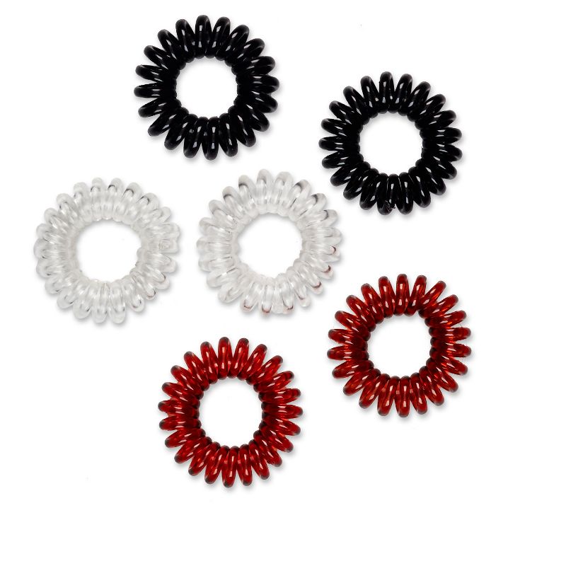 scunci 3 Classic Color Spiral Twisters - 6pk