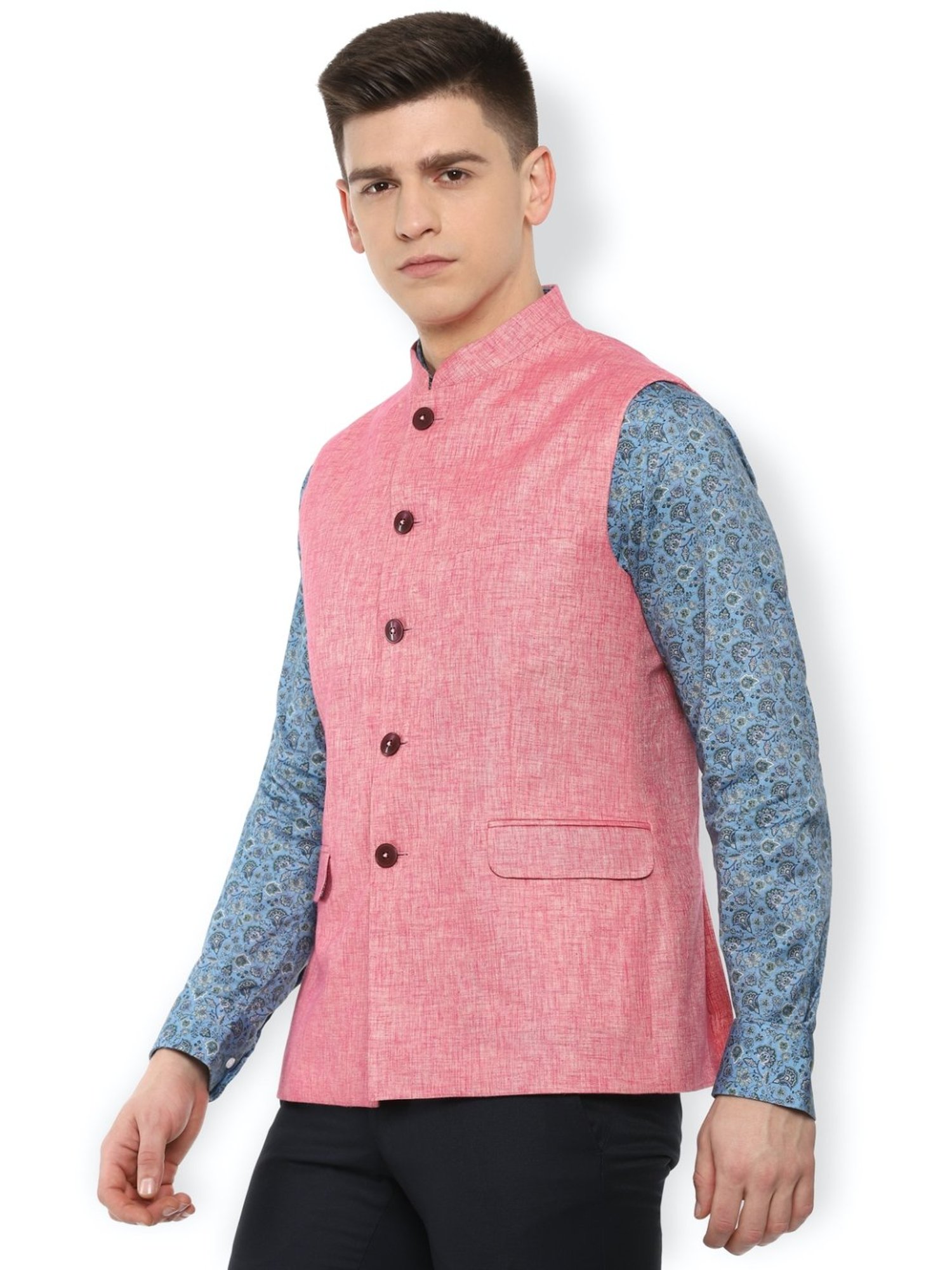 Vastramay Black Regular Fit Blazer