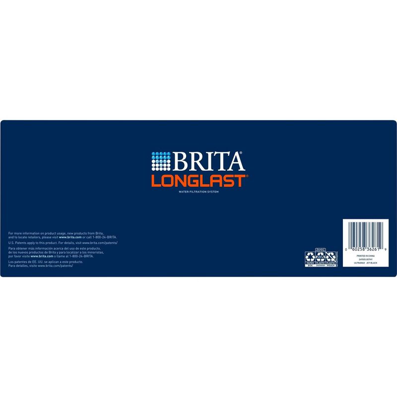 Brita Extra Large 18-Cup BPA Free UltraMax Water Dispenser with 1 Longlast Filter -Jet Black