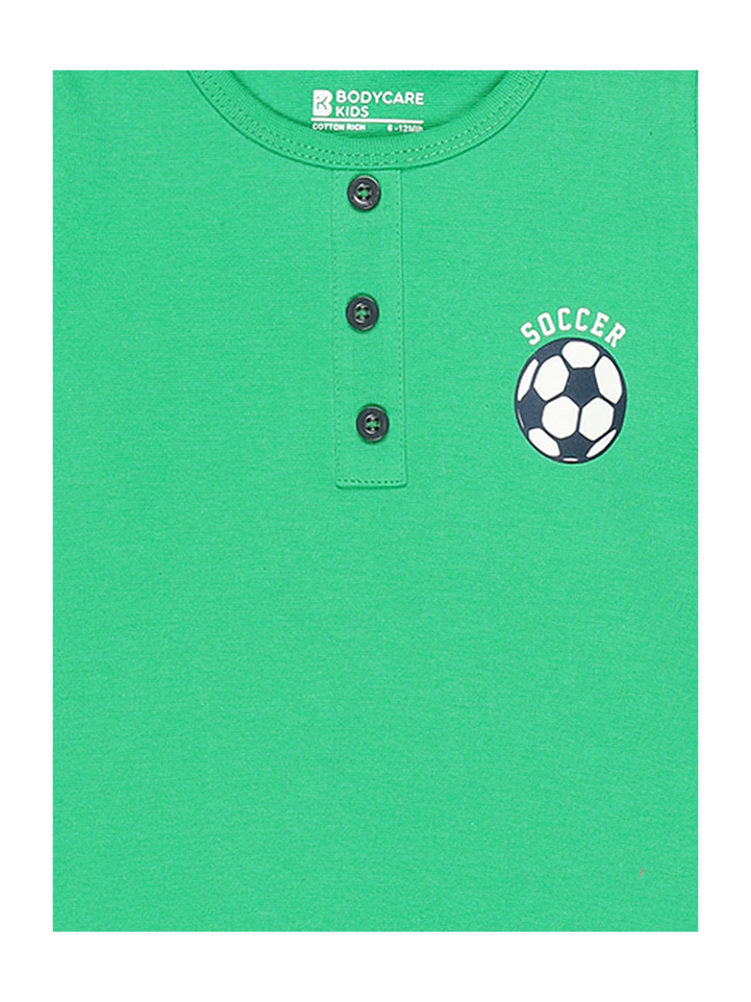 Ed-a-Mamma Baby Green Printed T-Shirt