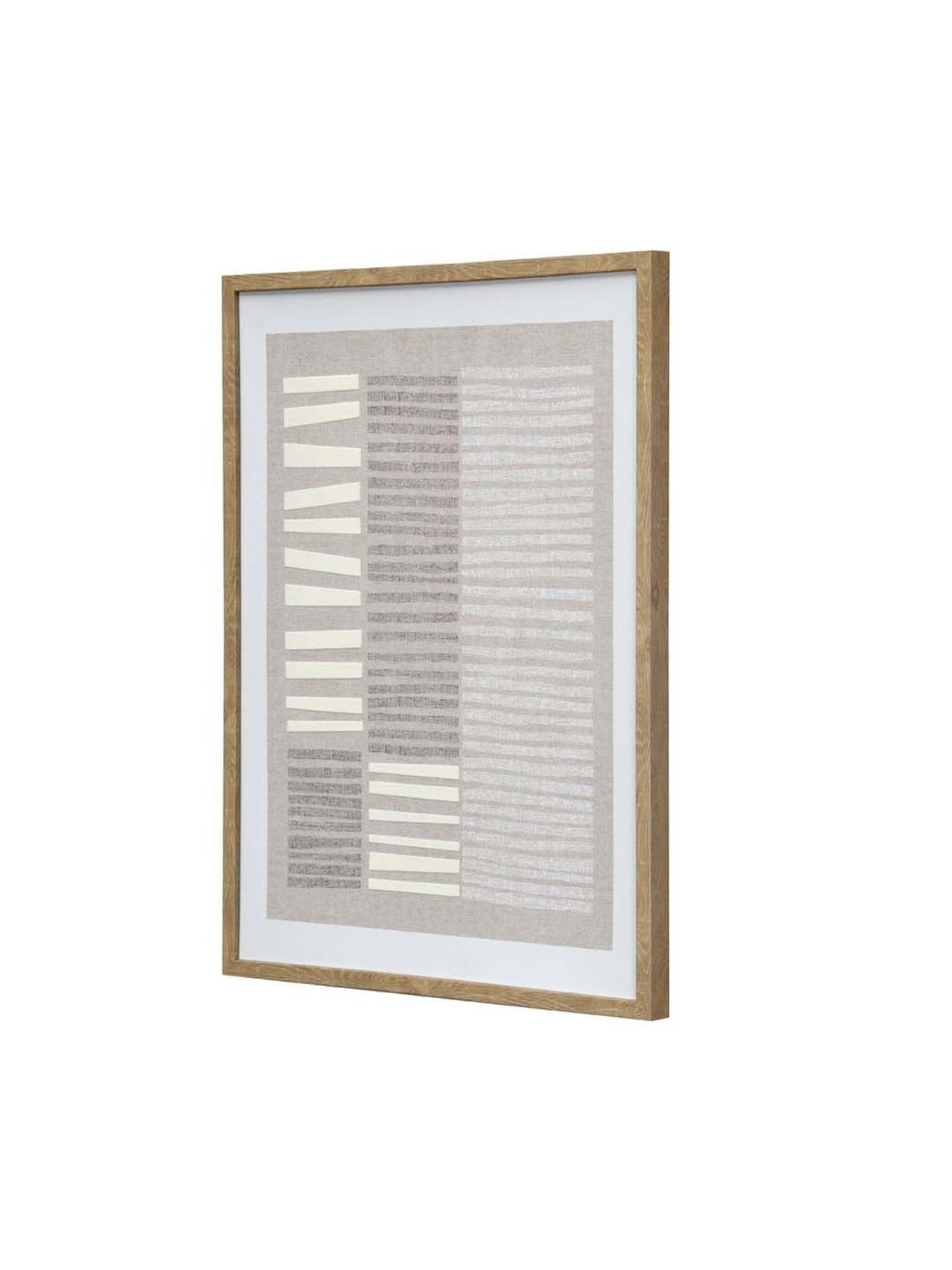 @home Beige Canvas Lines Wall Painting