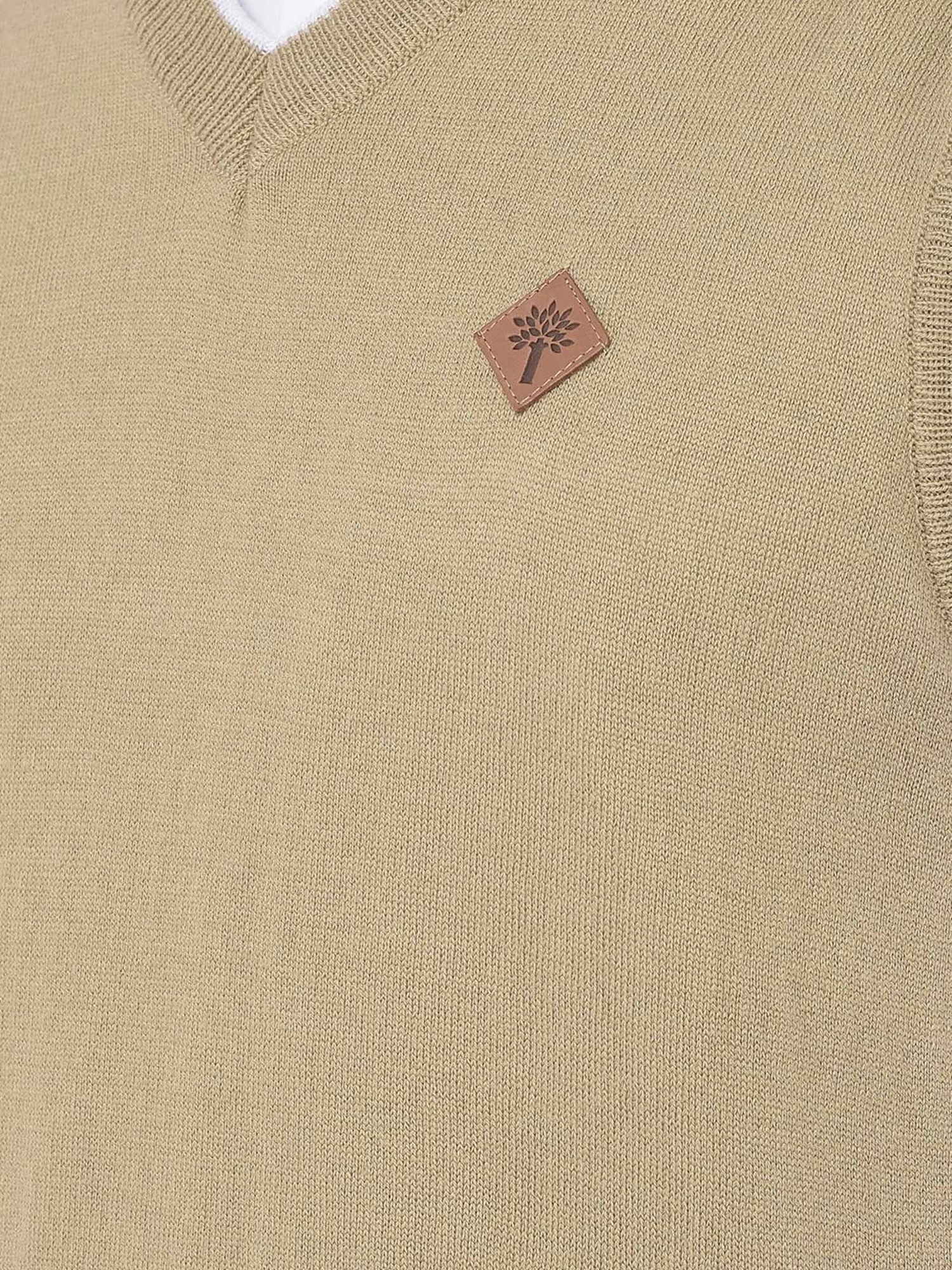 Woodland Khaki Regular Fit Sweater