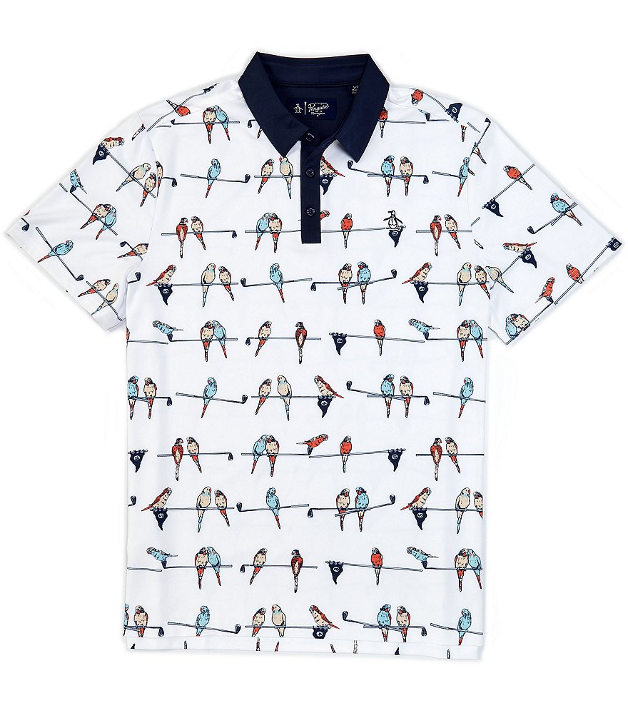 Original Penguin Golf Short-Sleeve Parrots Club Polo