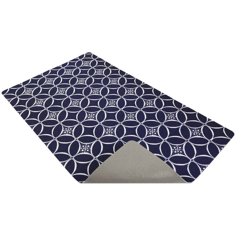 Drymate Dog and Cat Feeding Placemat - Geometric Indigo