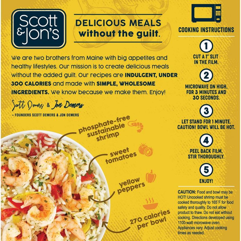 Scott & Jon's Garlic Butter Shrimp Frozen Rice Bowl - 8oz