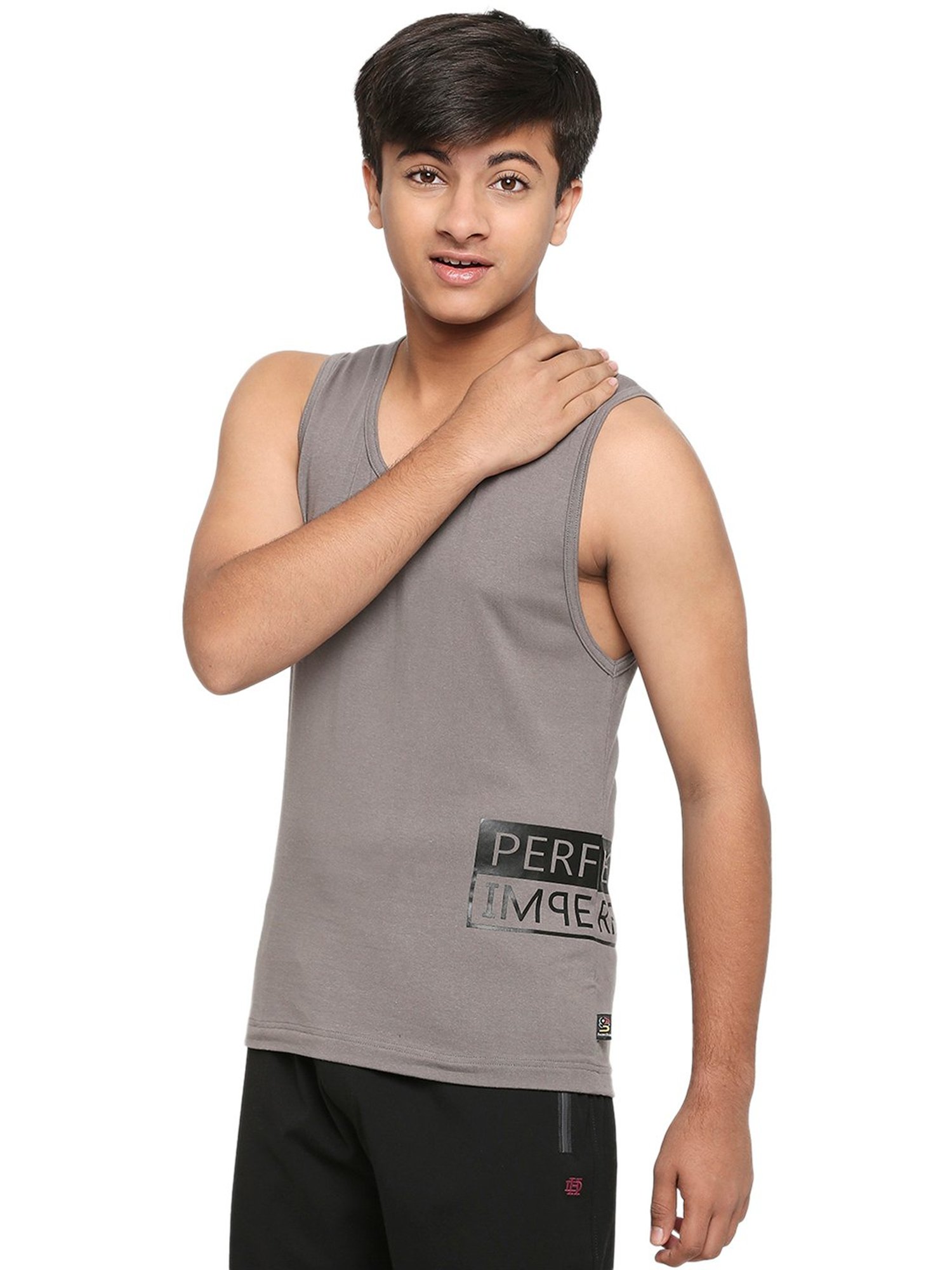 Frenchie Kids Grey Solid Vest