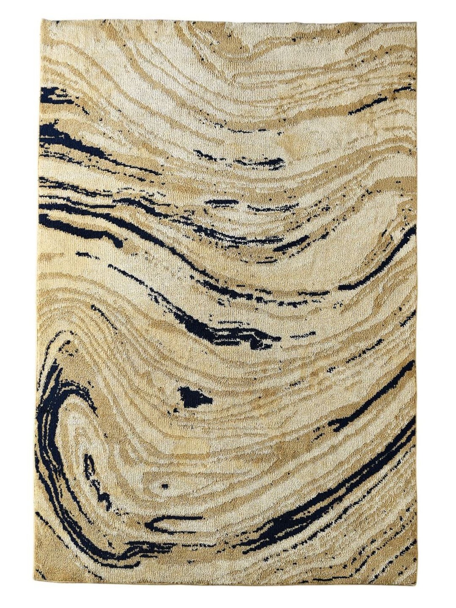 Saral Home Beige Yarn Art Carpet (120 x 180 cm)