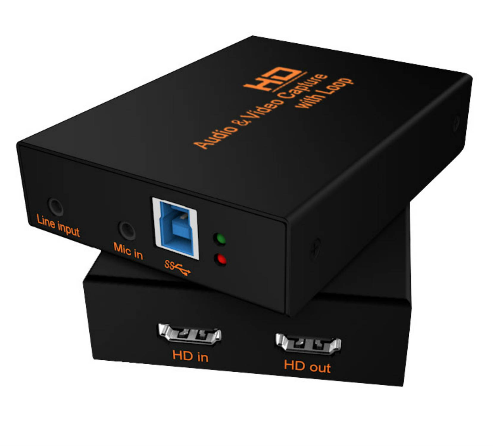 NOUSIJA HDMI/F to HDMI/F Audio/Video Capture Card,Microphone/Line IN to USB 1080p USB3.0 Audio and Video Capture Card for Video Recording,High Definition Acquisition, Live Broadcasting