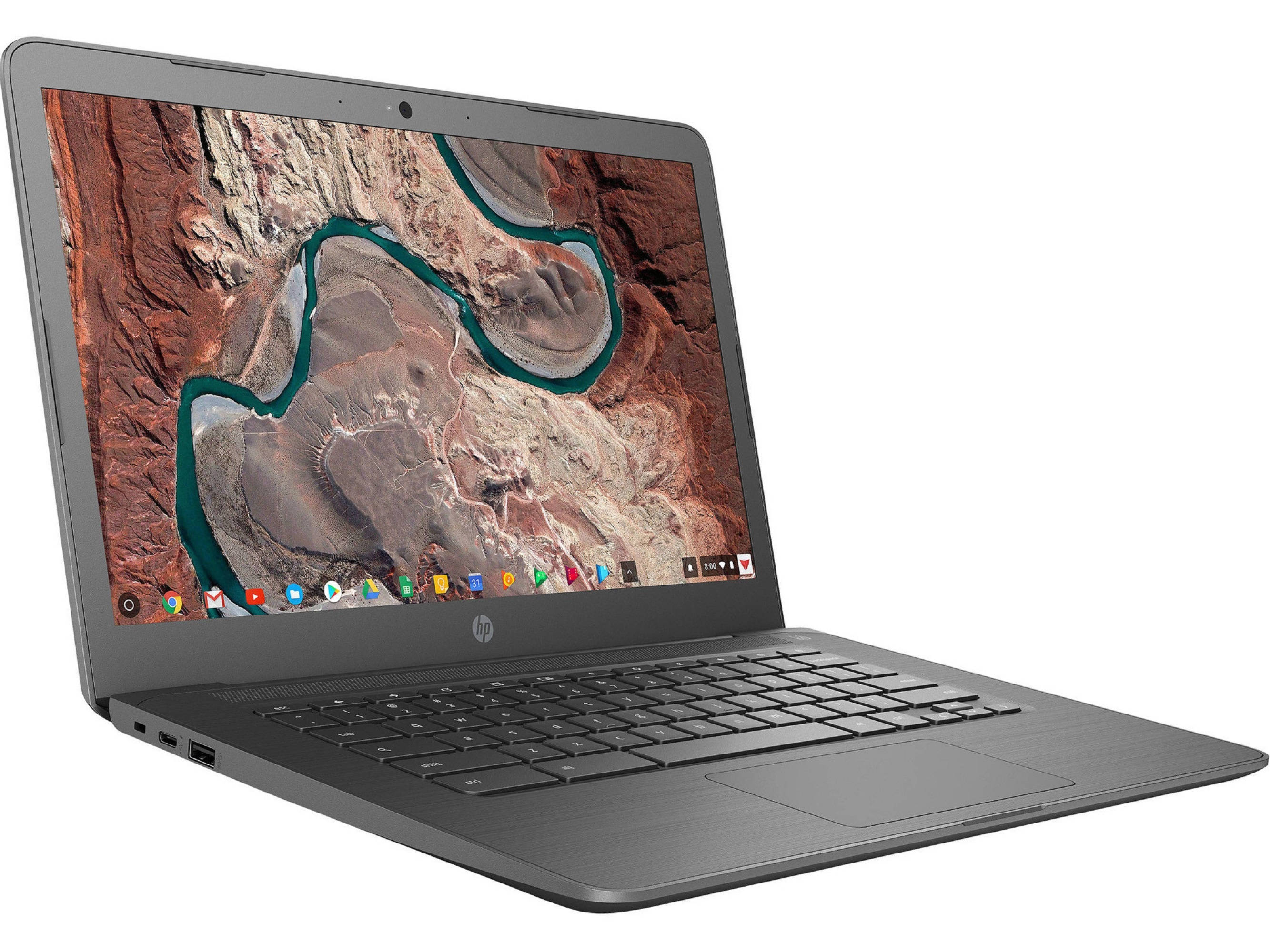 HP Chromebook 6CD26UA Laptop Computer, 1.60 GHz Intel Celeron, 4GB DDR4 RAM, 32GB SSD Hard Drive, Chrome, 14" Screen