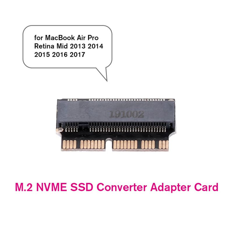 M.2 NVME SSD Convert Adapter Card for MacBook Air Pro Retina Mid 2013 2014 2015 2016 2017