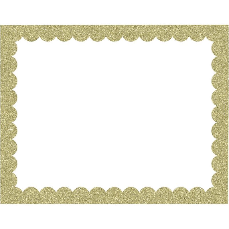 Pacon Poster Board Scalloped Border 28"x1/50"x22" 25/CT GD/WE CAR40011
