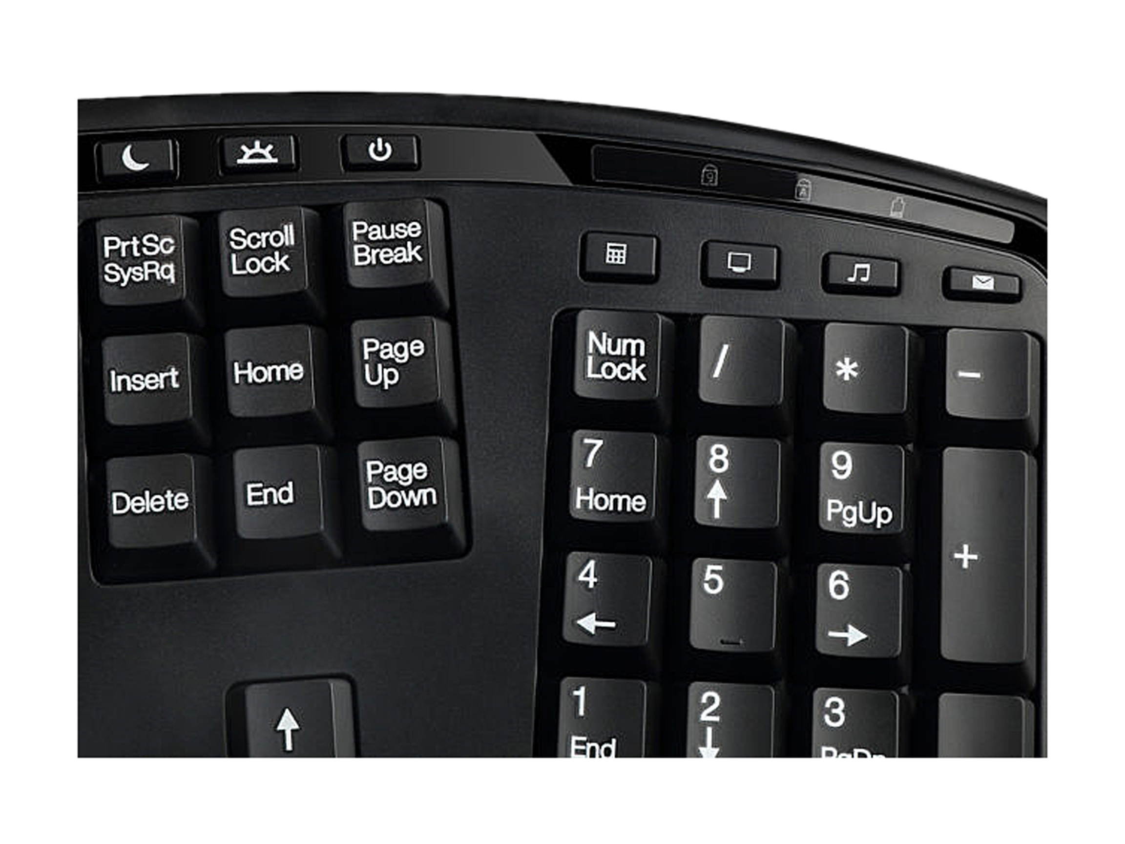 Kodak TRUFORM 3500 Wireless Ergonomic Keyboard with Trackball