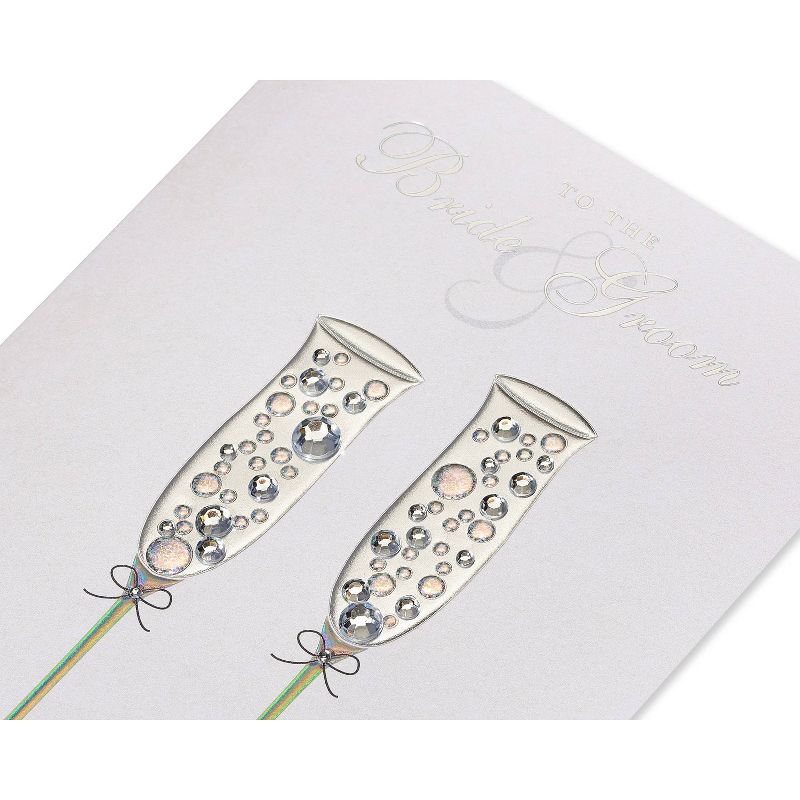 Champagne Flutes with Gems Card - PAPYRUS
