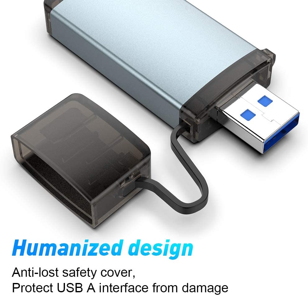 SD Card Reader, Rocketek USB C USB 3.0 Memory Card Reader, Suitable for SDXC, SDHC, SD, MMC, RS-MMC, SDXC, Micro SD, Micro SDHC Cards and Samsung, Android Smartphones MacBook, Huawei, Sony, LG