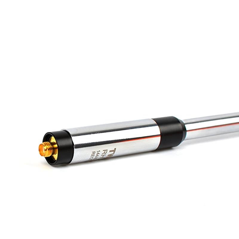 RH770 SMAFemale Telescopic Handheld Ham Radio Antenna 2m 70cm VHF UHF Replacement Extendable Antenna High Gain fit Kenwood TK360 TK370 TK3200 Walkie Talkie
