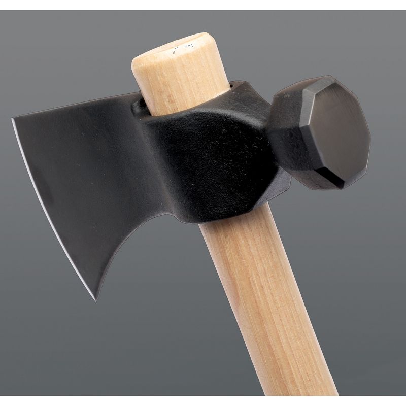Cold Steel 90RH 22 Inch 36.5 Ounce Carbon Steel Wood Cutting, Camping, and Carpentry Rifleman's Hawk Throwing Axe with Hammer Poll