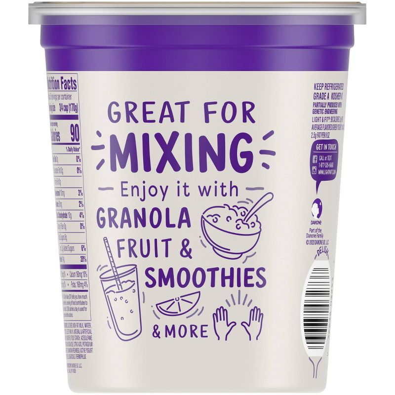 Dannon Light and Fit Original Vanilla Flavored Greek Yogurt - 32oz