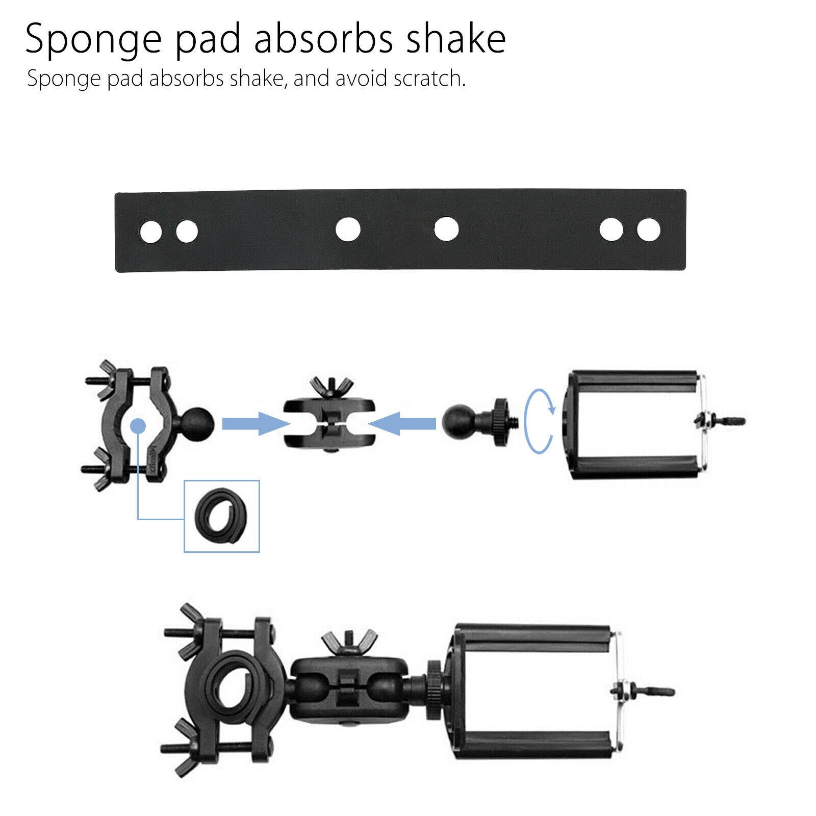 Universal Auto Car Rear View Mirror Mount Stand Holder Cradle For Cell Phone GPS