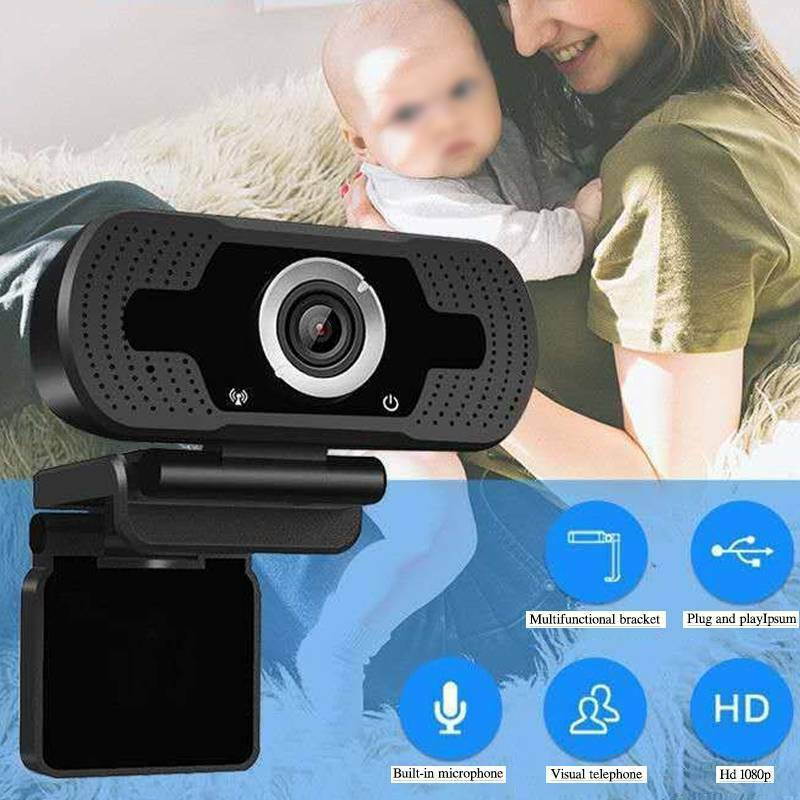 HD 1080P Webcam Auto Focusing Web Camera Cam With Built-in Microphone For PC Laptop Desktop