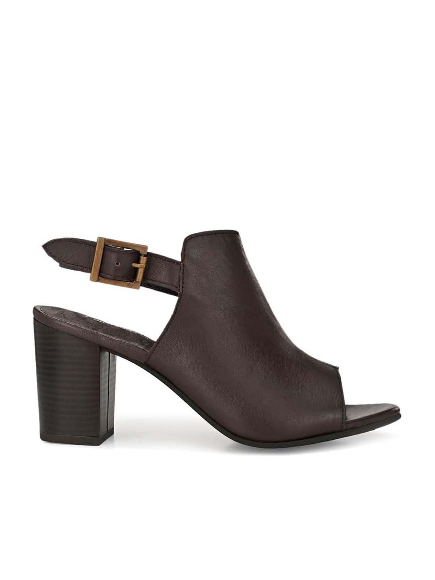 Carlo Romano Women's Brown Back Strap Sandals