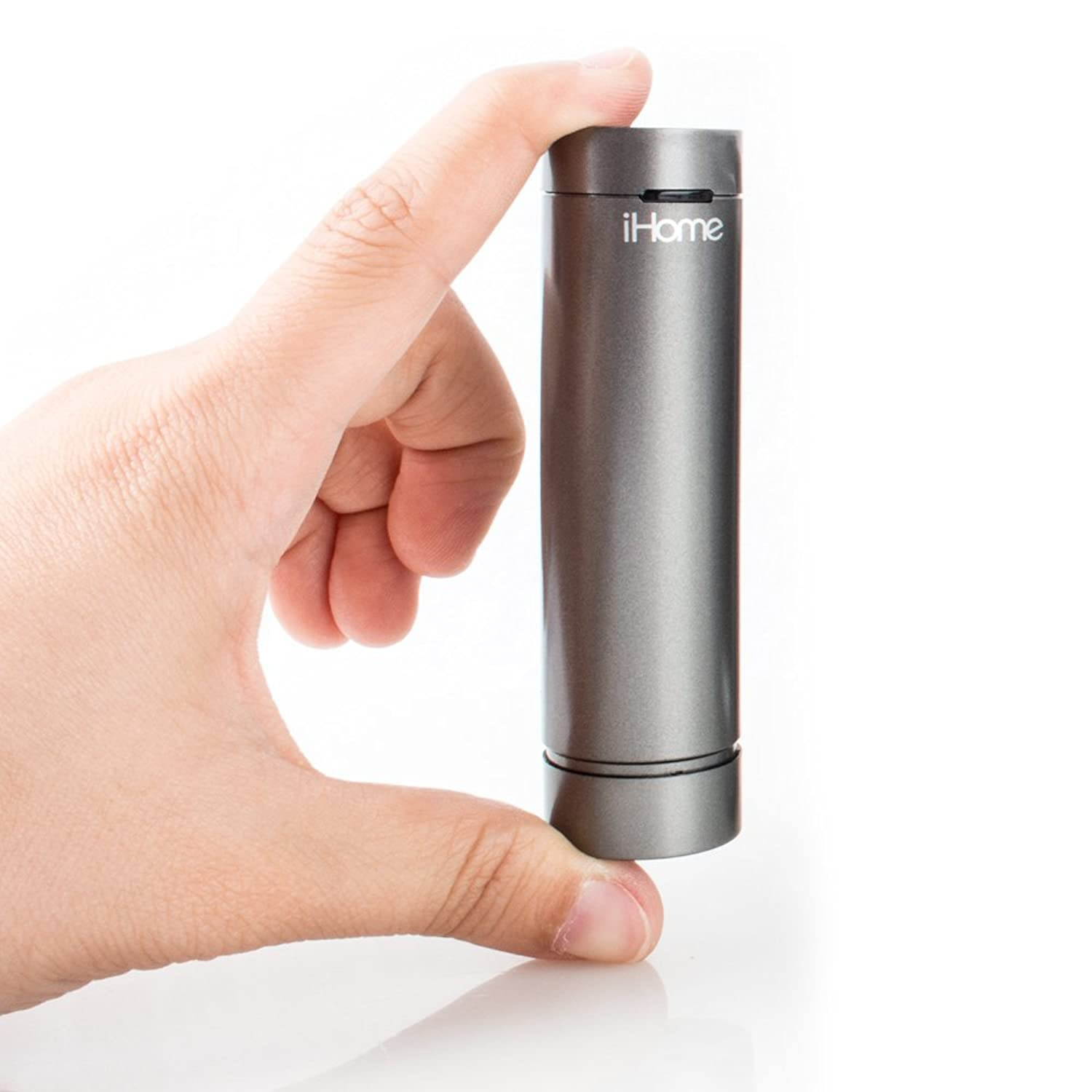 iHome iKN105BC Dual Charging Bluetooth Stereo Alarm Clock Radio/Speakerphone with NFC, Removable Power