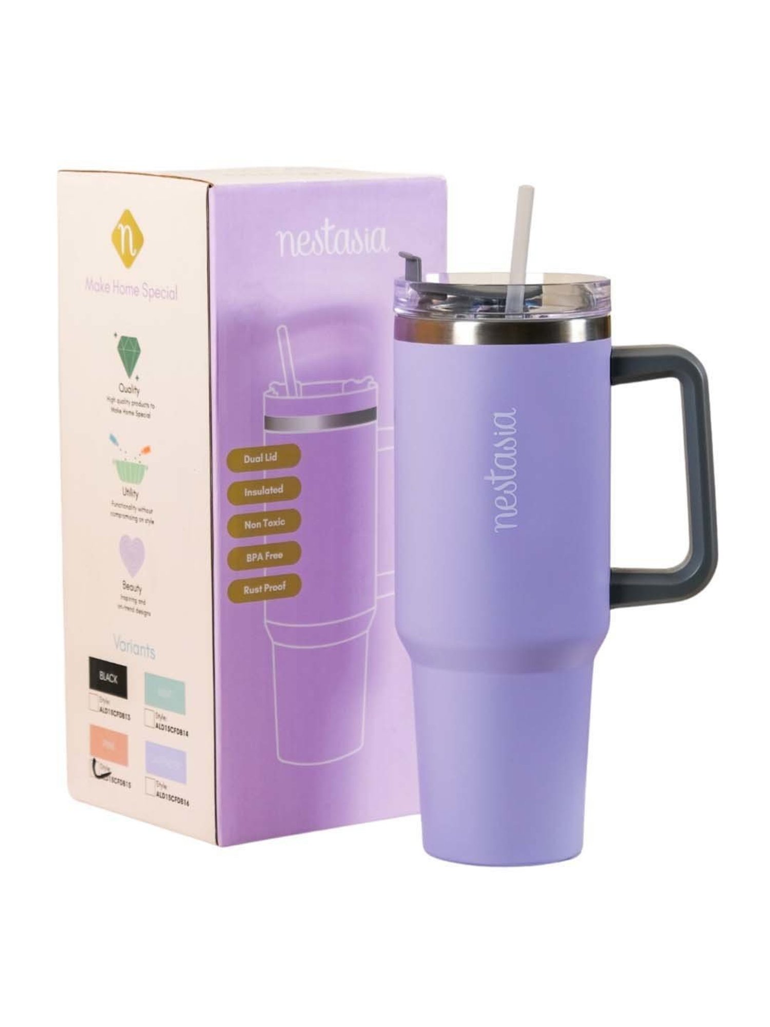 Milton Elfin Silver Stainless Steel Insulated Water Bottle (160 ml) - Set of 1