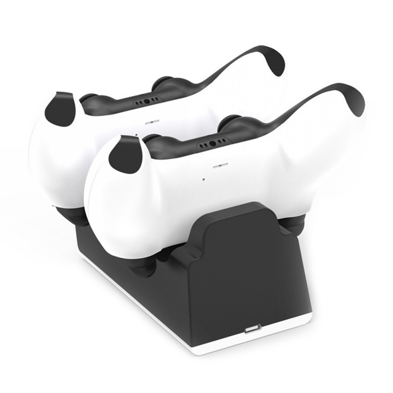 Balight Charger For DualSense Dual USB Type C Charging Dock Station Cradle With Indicator Light For PlayStation 5  PS5 Wireless Controlle