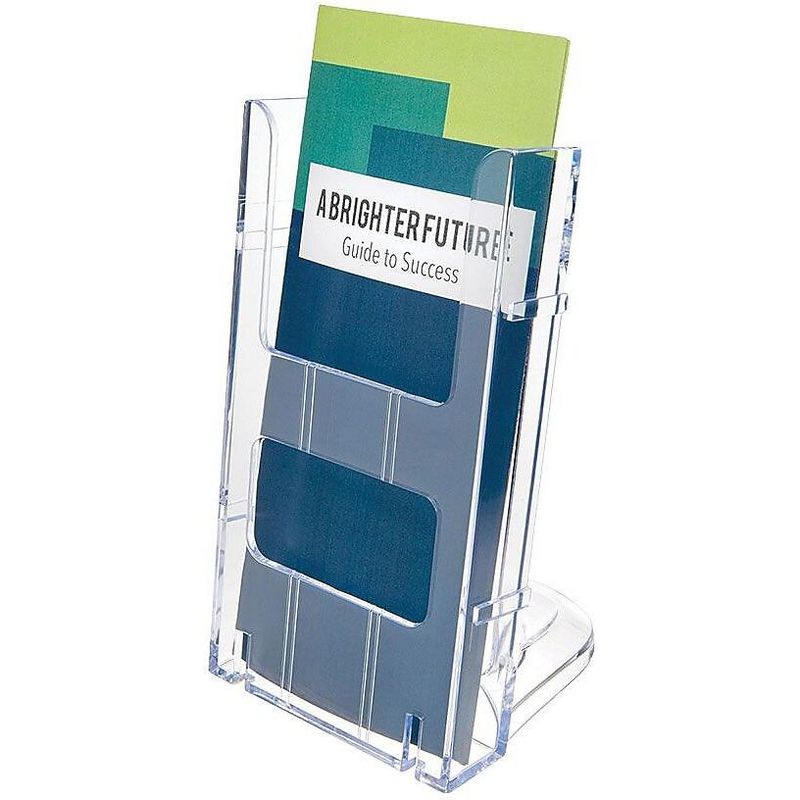 Deflecto Literature Holder Leaflet 1-1/4"x4-3/8"x8" Clear 771901
