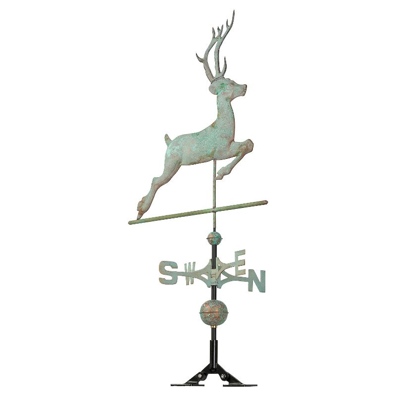 26" Deer Weathervane - Copper Verdigris - Whitehall Products