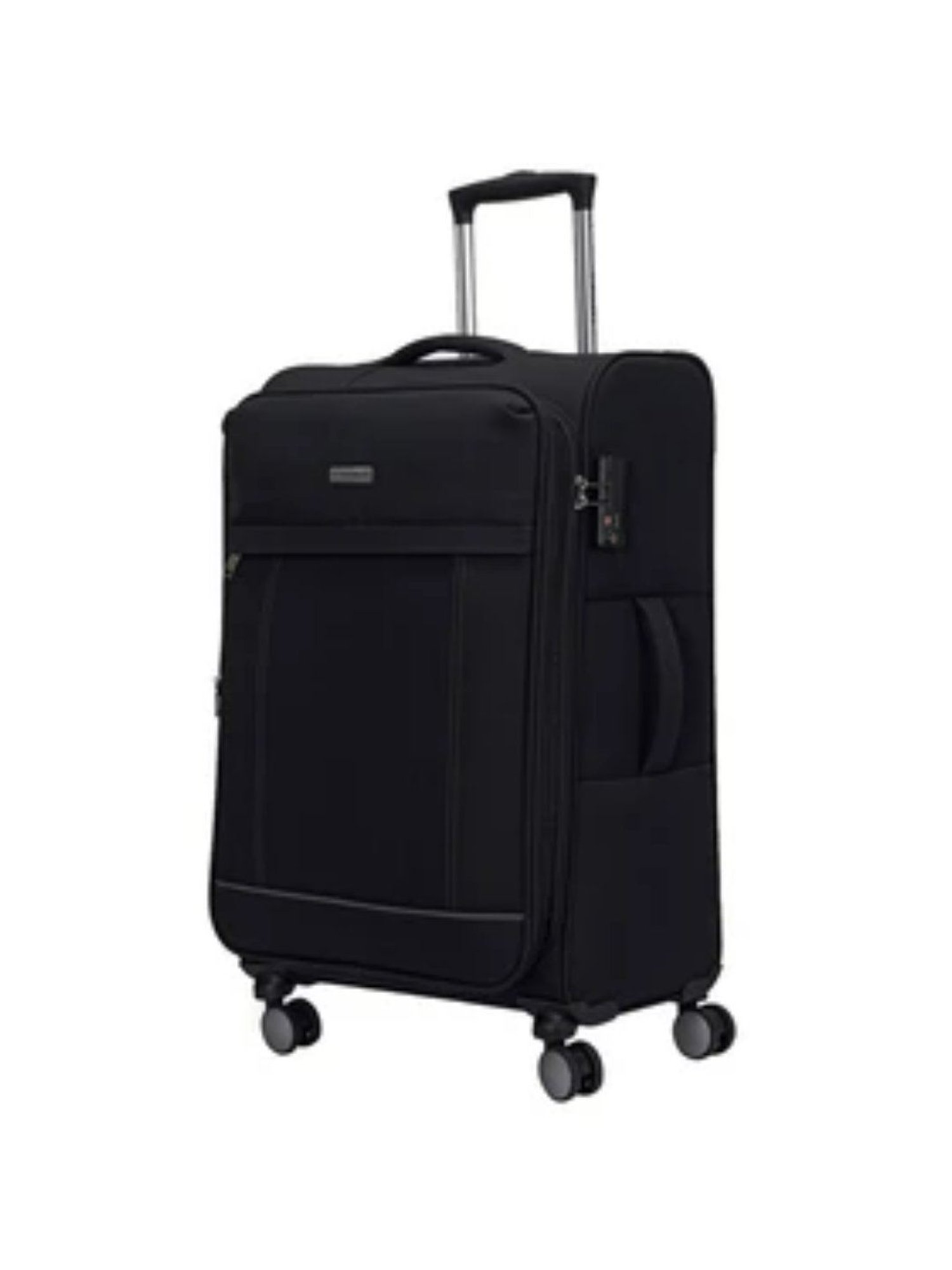 Carriall Black 4 Wheel Large Soft Cabin Trolley Set of 2 - 79 cm