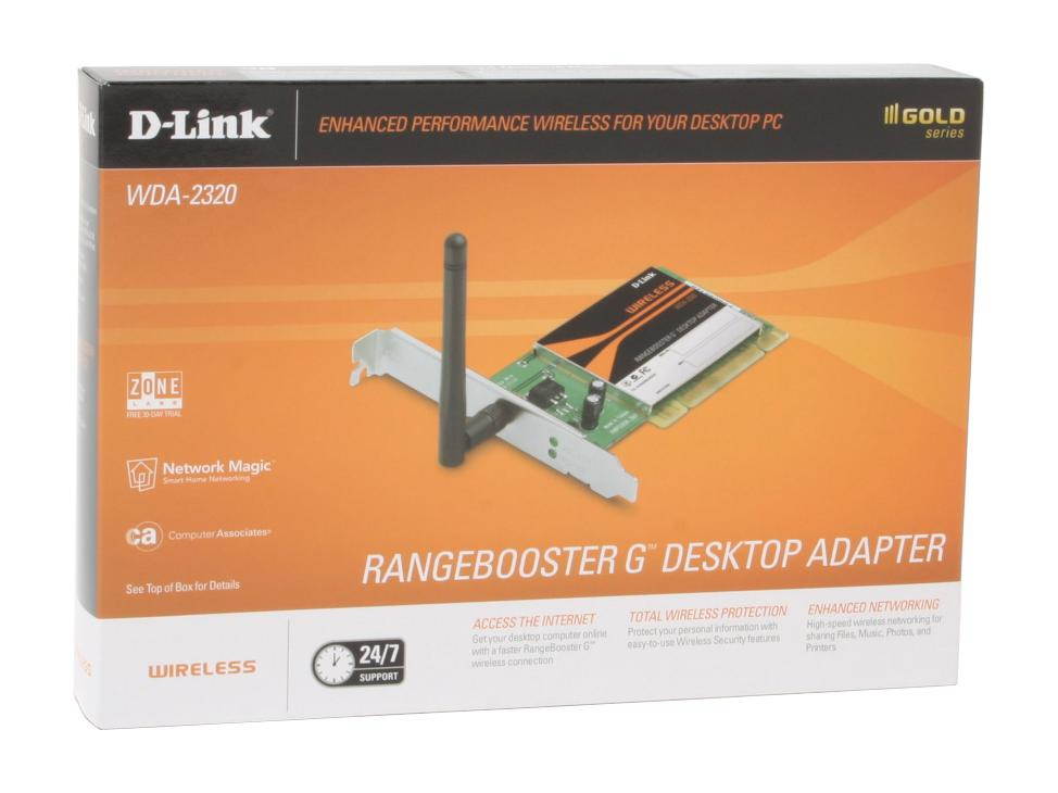 D-Link WDA-2320 PCI Rangebooster G Desktop Adapter