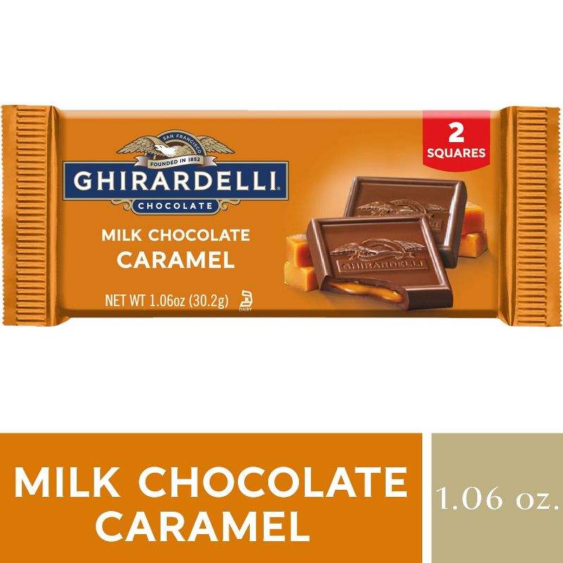 Ghirardelli Caramel Milk Chocolate Squares - 1.06oz