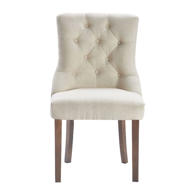 Set of 2 Elmhurst Tufted Side Chair Vintage Cream - Finch