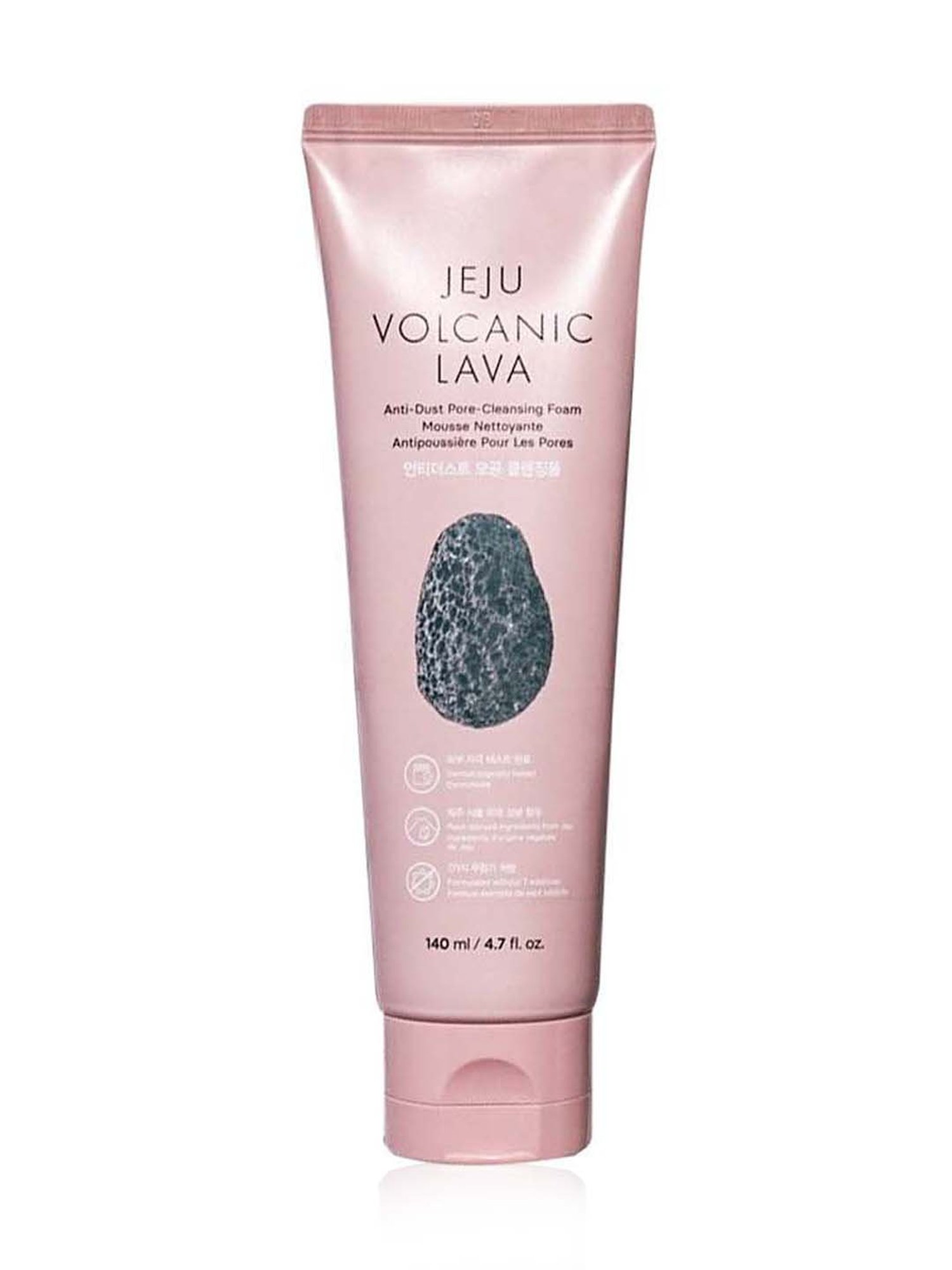 The Face Shop Jeju Volcanic Lava Anti Dust Pore Cleansing Foam for Pore Care & Blackhead - 150 ml