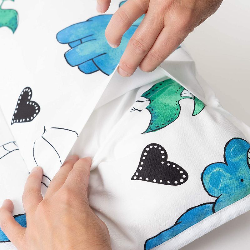 JumpOff Jo Toddler Nap Mat - Children's Sleeping Bag with Removable Pillow for Preschool, Daycare, and Sleepovers - 43 x 21 Inches - Tiny Dinosaurs