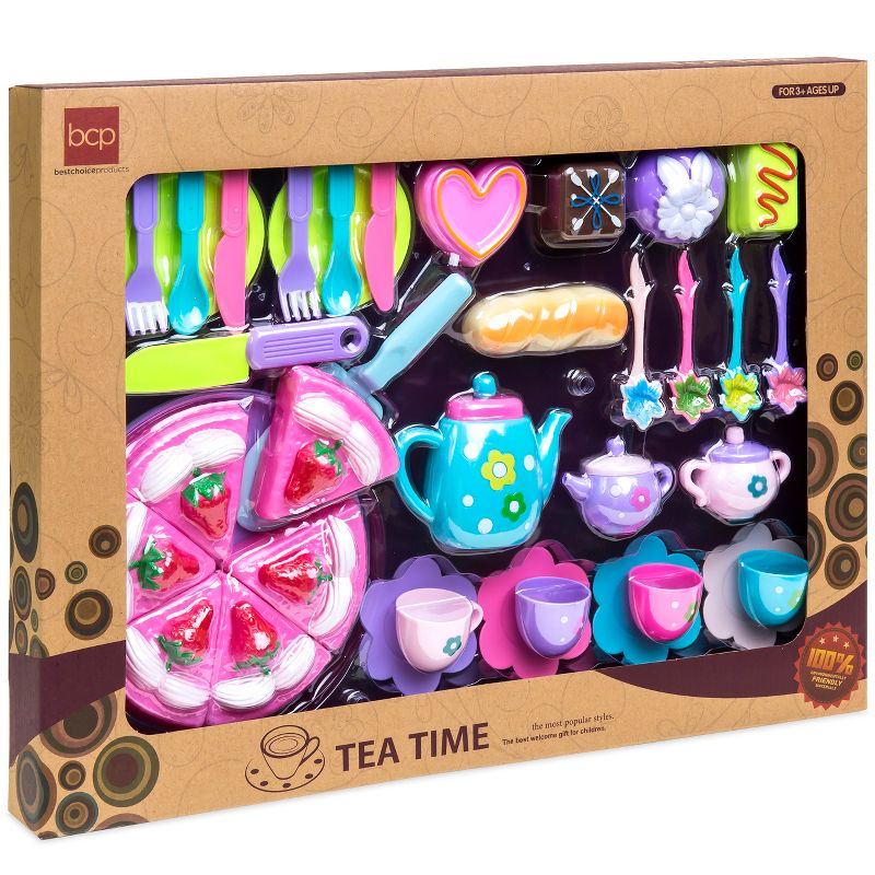 Melissa & Doug Stir and Serve Cooking Utensils (7pc) - Stainless Steel and Wood