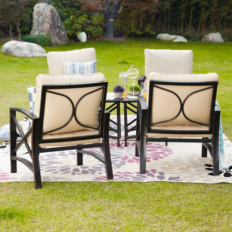 6pc Steel Frame Patio Conversation Set - Patio Festival