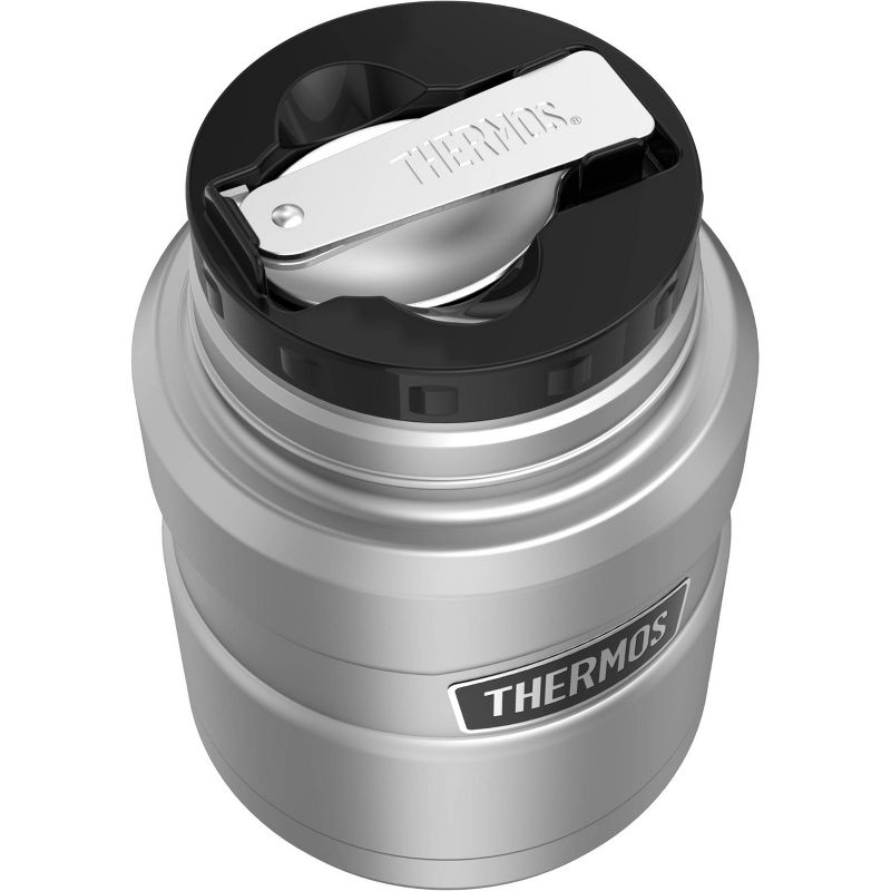 Thermos 16oz Stainless King Food Jar with Spoon - Stainless Steel