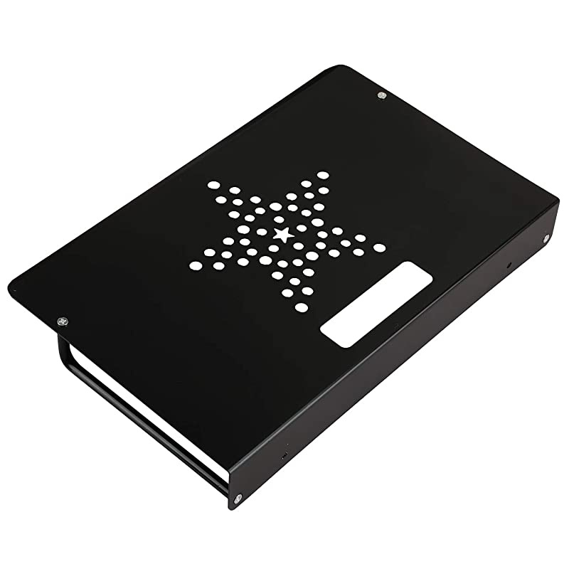 Alumimum Alloy Wall Mount Shelf Bracket for TV Accessories WiFi Router TV Box Set Top Box ( Black, 33 x 21 cm)