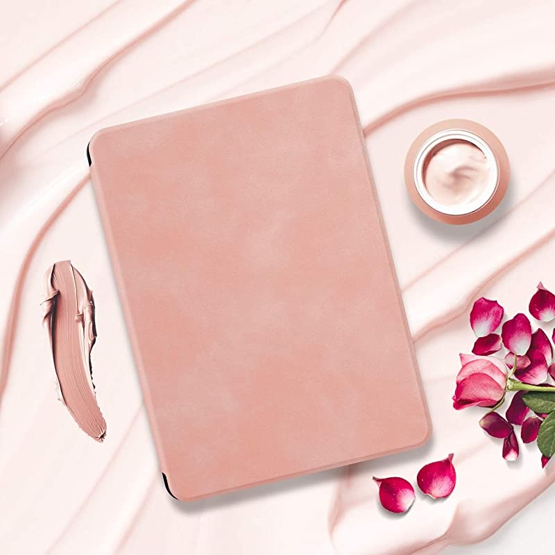 Skin Touch Feeling Case for Kindle Paperwhite 2018 Durable Soft Artificial Leather Cover with Auto WakeSleep Fits  The Latest Kindle Paperwhite Case 10th Generation2018K10 Pink