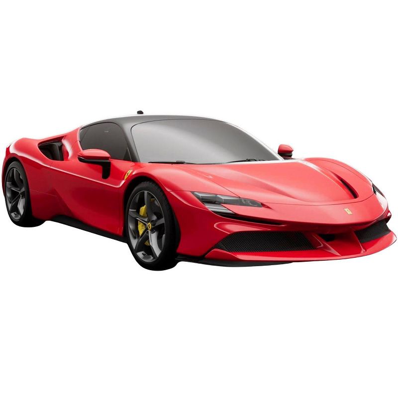 Ferrari SF90 Stradale Rosso Corsa 322 w/Black Top with DISPLAY CASE Limited Edition to 90 pieces Worldwide 1/18 Model Car by BBR