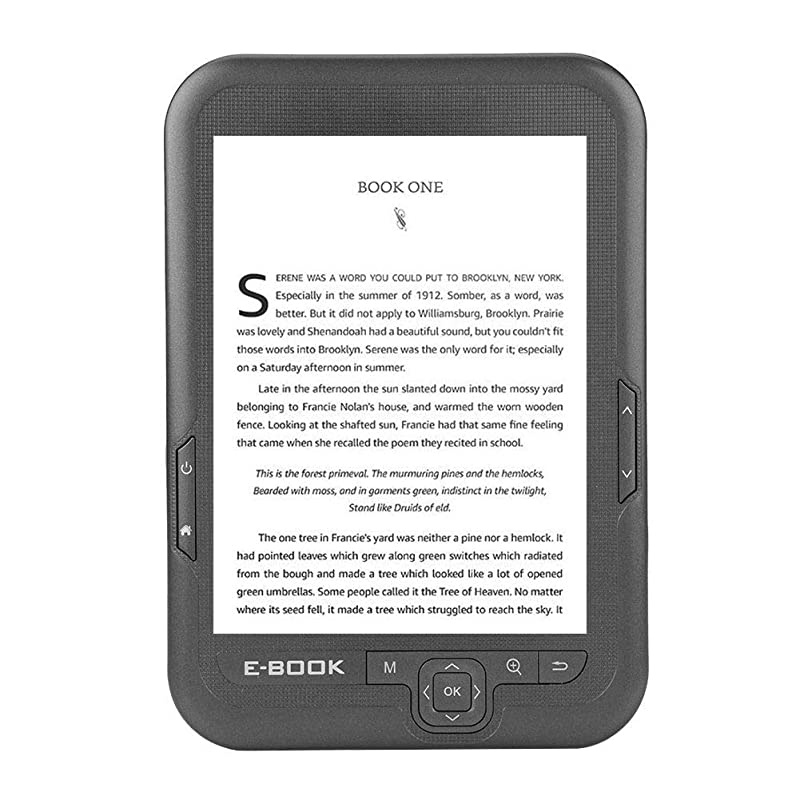 Model ebook Reader, 6 inch E-Reader Adopts Electronic Ink Screen, has Better Reflectivity and Contrast 29 Languages to Choose from