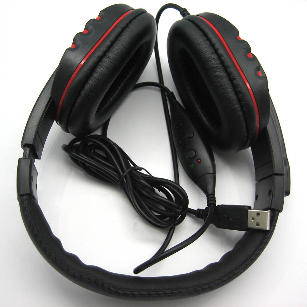 2.0m Wired USB 2.0 HIFI Stereo Gaming Headset Earphone for Computer PC PS3 with Microphone