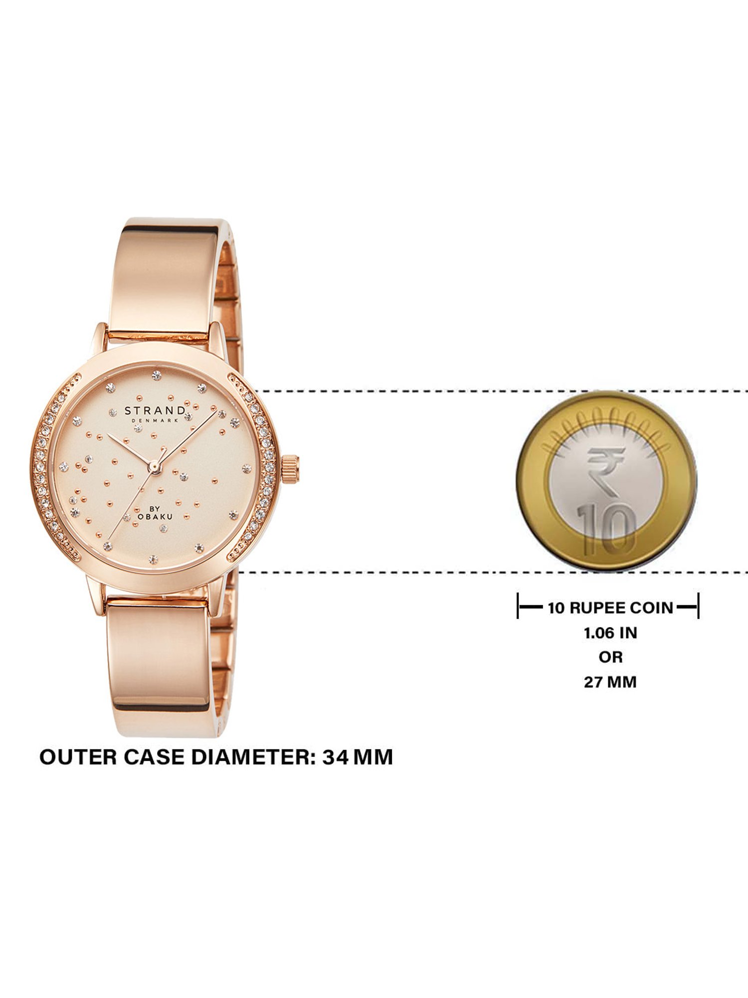 Strand By Obaku S732LHVVSV Galaxy Rosette Analog Watch for Women