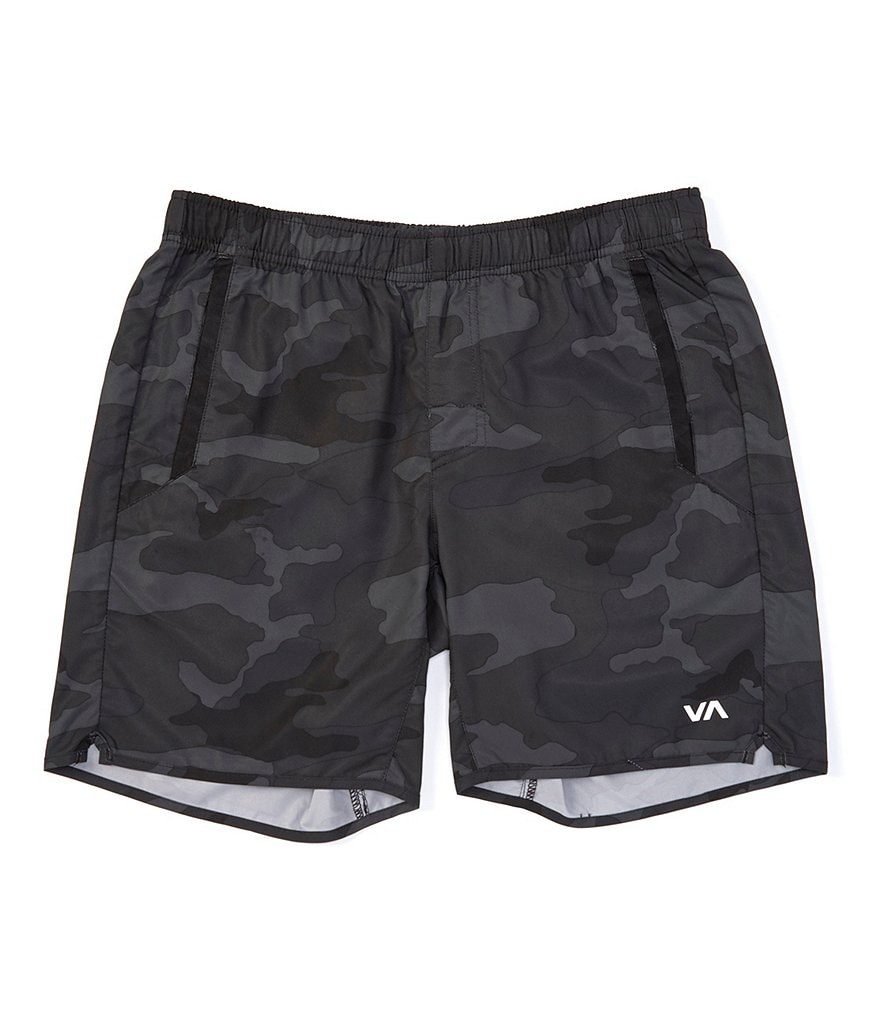 Roundtree & Yorke Active Waist 9#double; Inseam Performance Shorts