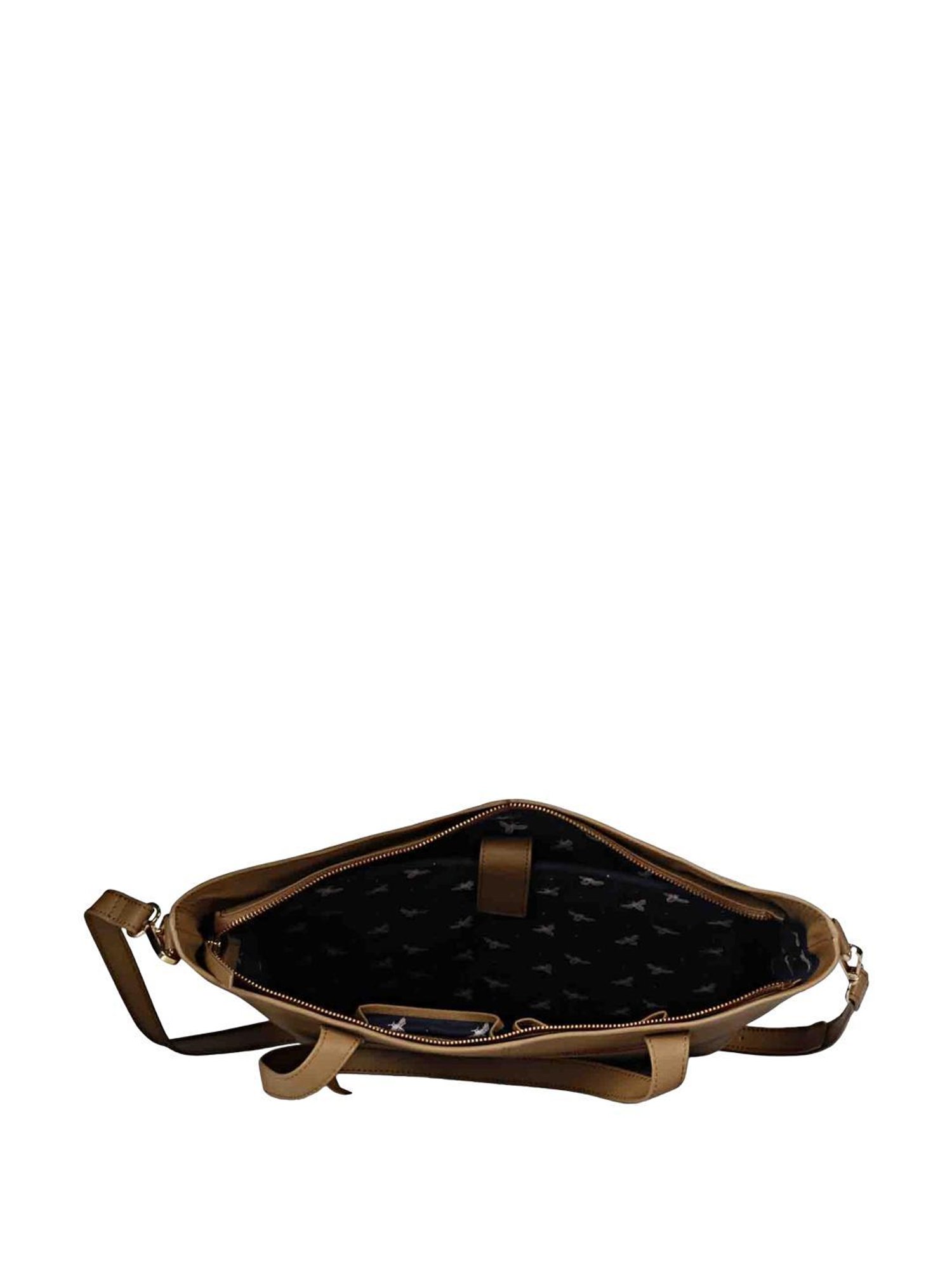 Favore Tan Solid Medium Tote Handbag