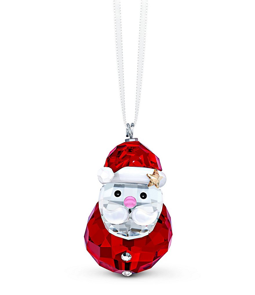 Swarovski Crystal Rocking Santa Clause Ornament