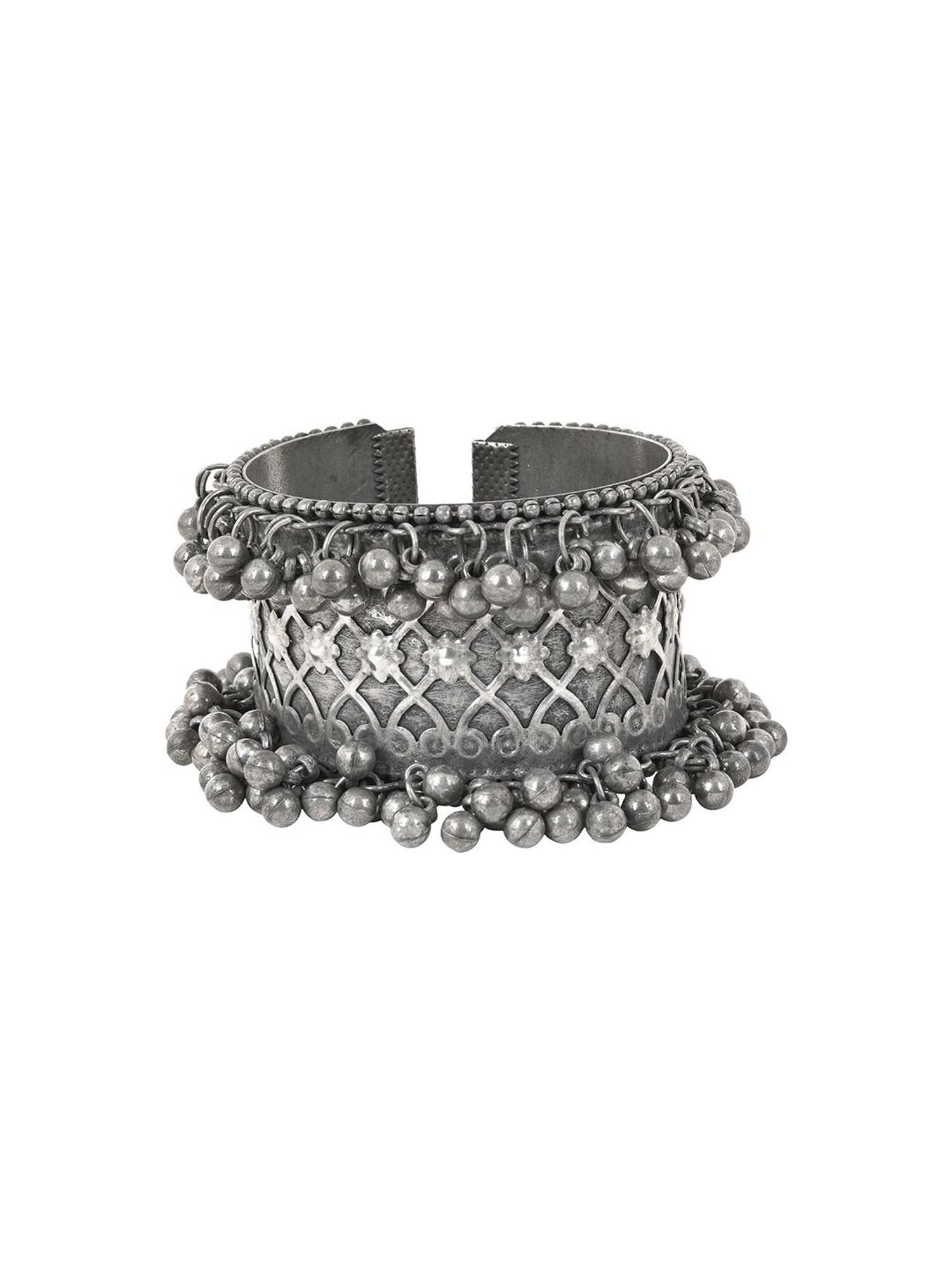 Teejh Shawna Silver Oxidised Jewellery Set