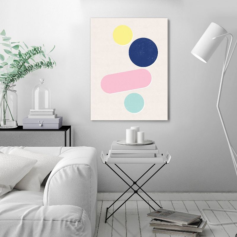 Americanflat Paper Shapes 7 by Roseanne Kenny Wall Art Canvas - 11" x 14"