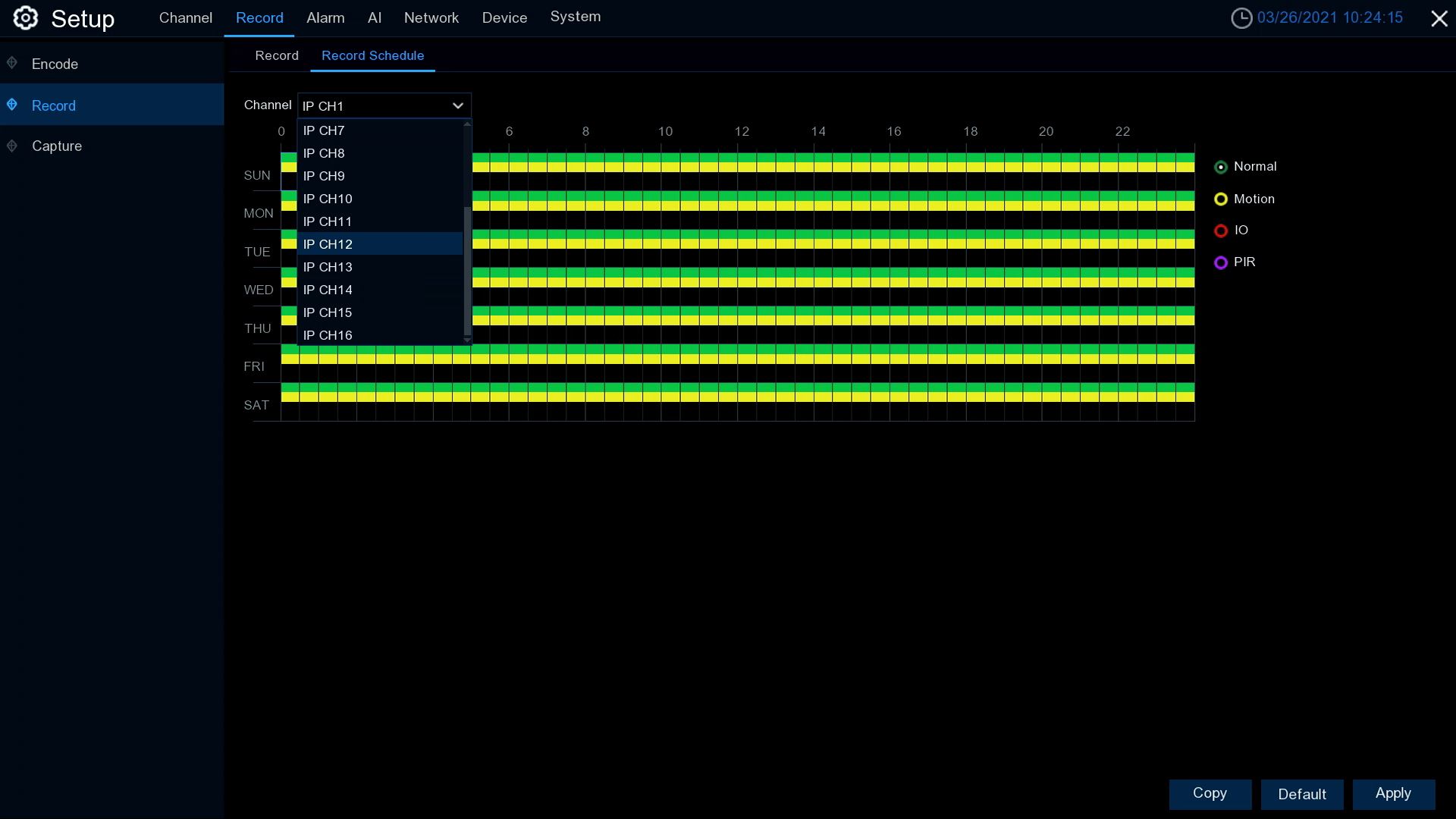 GW Security 16 Channel HD 1920p H.265 Security System with 8TB HDD, (15)* PoE 5MP HD 1920p 2.8-12mm Varifocal Weather Proof IP Cameras, and (1)* 20x Zoom 5MP HD 1920p IP PTZ (Pan-Tilt-Zoom) Camera